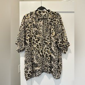 BCBG Leopard Print blouse